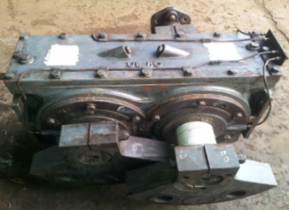 Industrial gearbox opened for overhaul