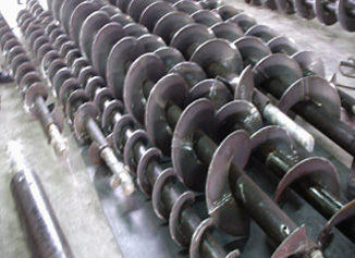 Fabricated screw conveyors